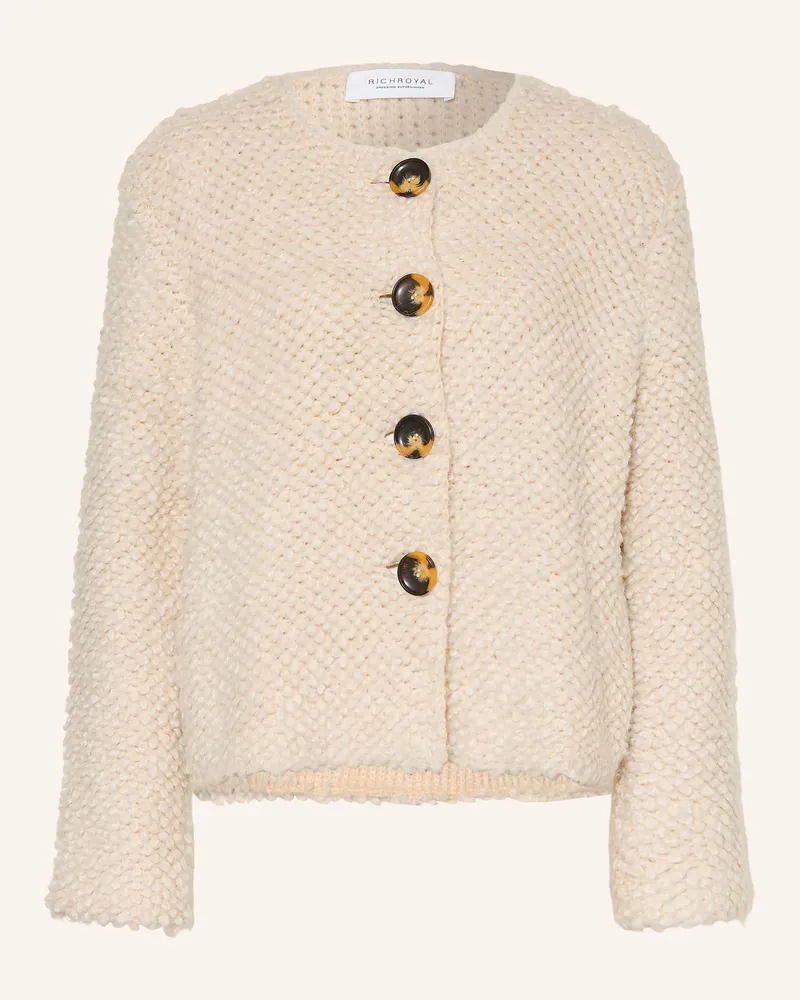 Rich&Royal Strickjacke beige Creme