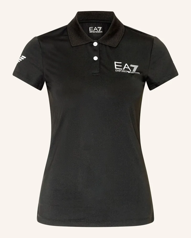 EA7 Funktions-Poloshirt schwarz Schwarz