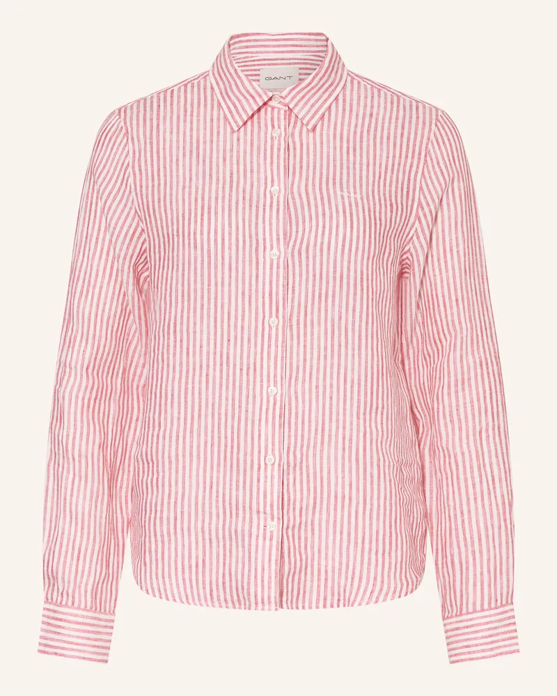 Gant Hemdbluse Aus Leinen pink Pink