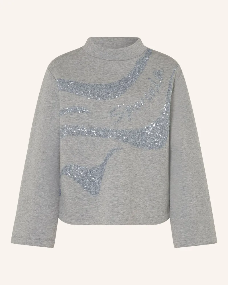 Sportalm Sweatshirt Mit Pailletten grau Grau