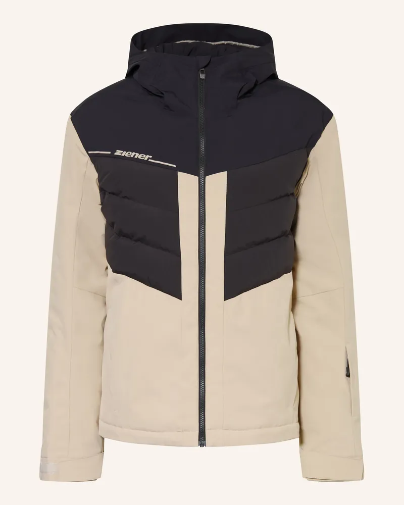 Ziener Skijacke Telzon-Z schwarz Beige