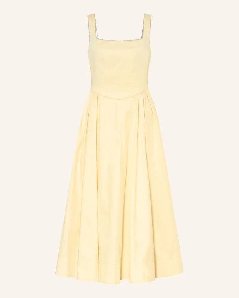 Maje Kleid Mit Schmucksteinen gelb Hellgelb