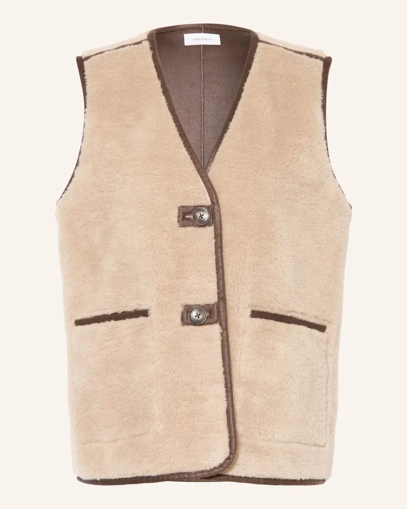 Darling Harbour Teddyfell-Weste beige Beige