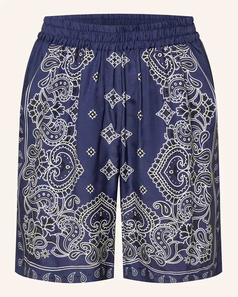 Darling Harbour Shorts mit Seide Navy