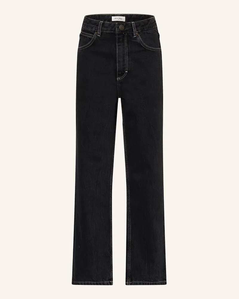 American Vintage Straight Leg Jeans Schwarz