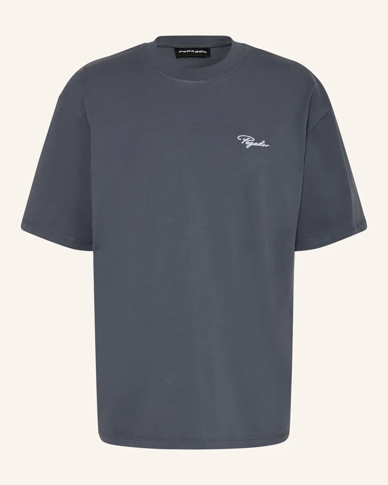 PEGADOR Oversized-Shirt SIGNAR Blaugrau