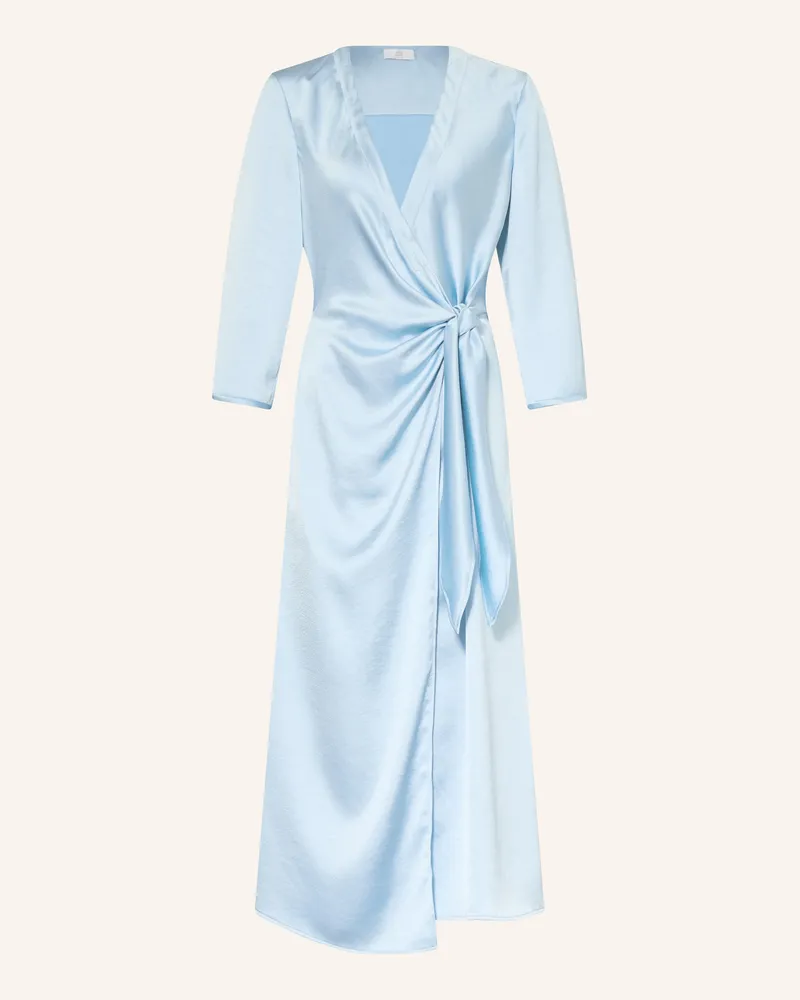 Riani Wickelkleid aus Satin Hellblau