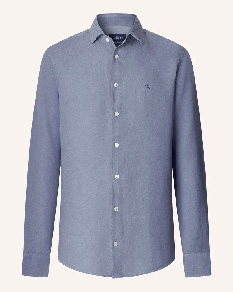 Hackett Freizeithemd Ess Gmd Linen Kent blau Blau