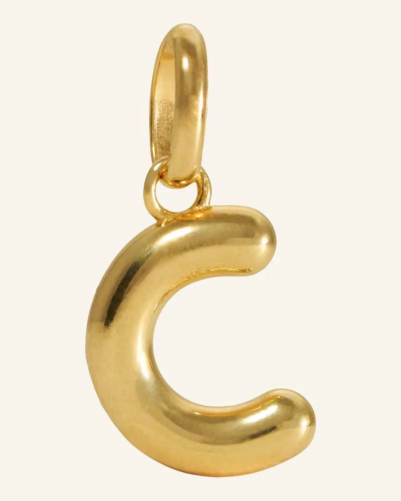 POMPIDOU Anhänger Puffy Letter C By Glambou gold Gold