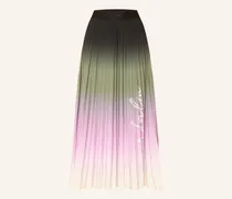 Plisseerock aus Satin