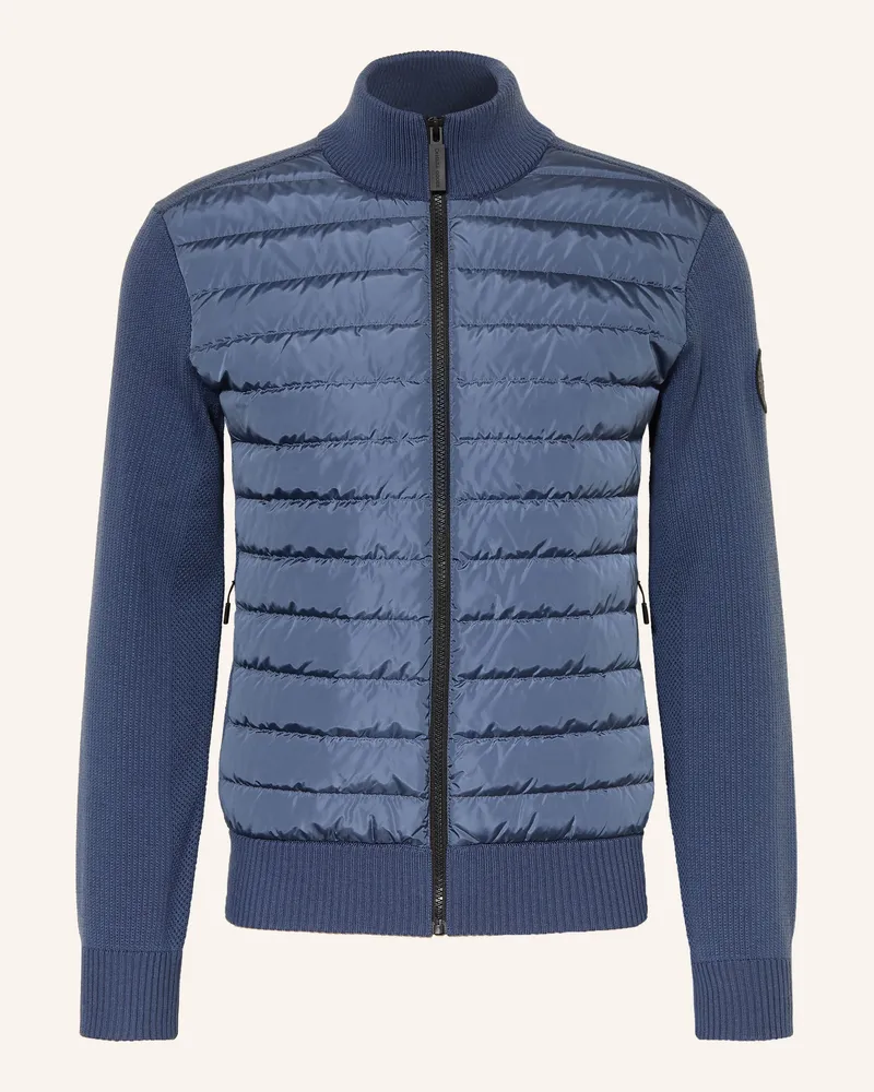Canada Goose Strickjacke Hybridge Im Materialmix blau Blaugrau