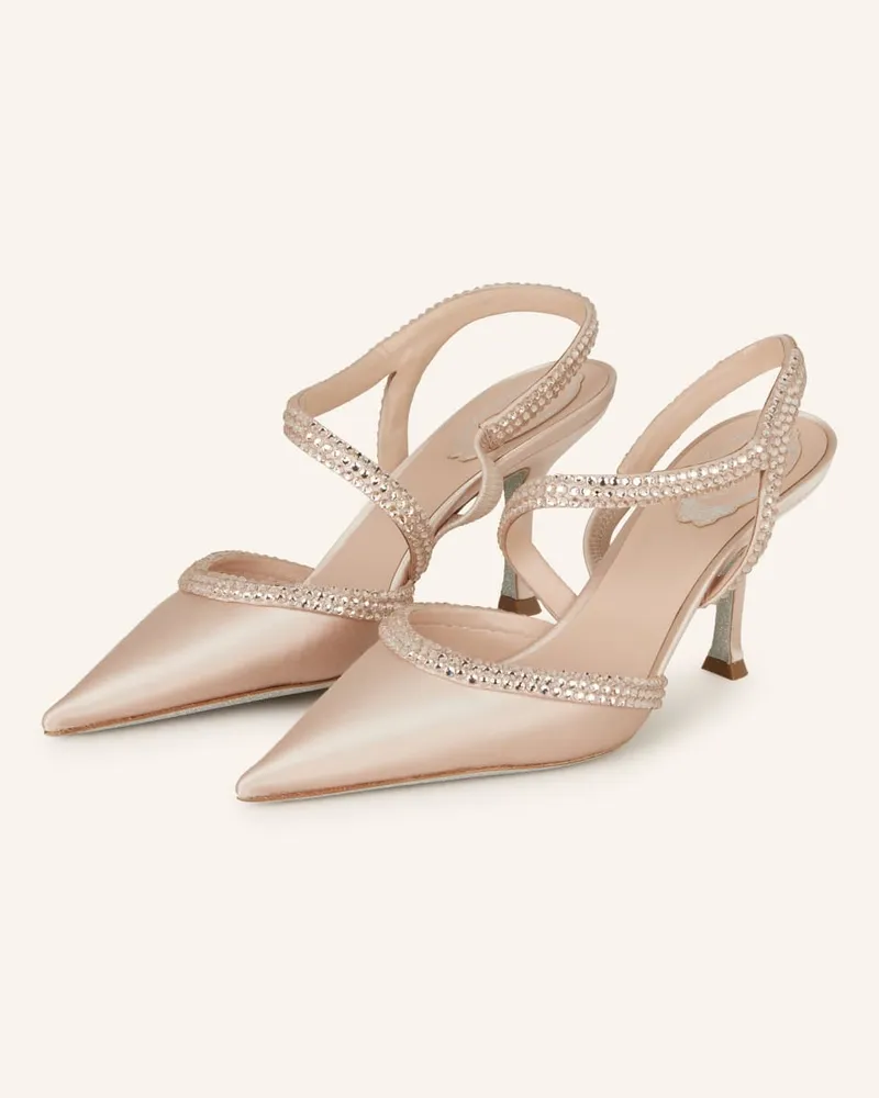 René Caovilla Slingpumps - NUDE Beige