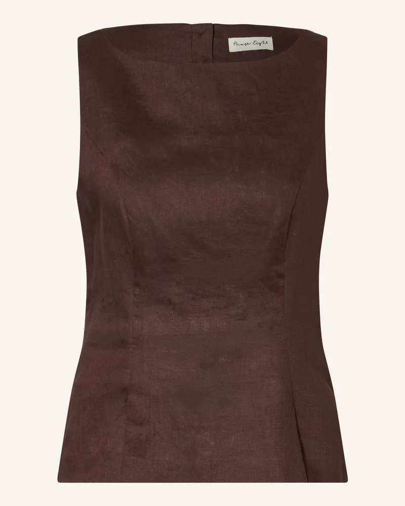 Phase Eight Leinentop Isabelle braun Dunkelbraun