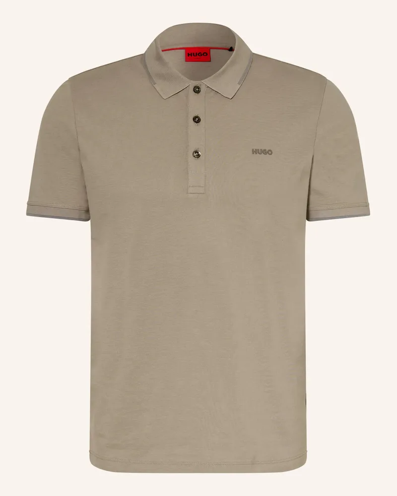 HUGO BOSS Jersey-Poloshirt Dinoso Slim Fit braun Taupe