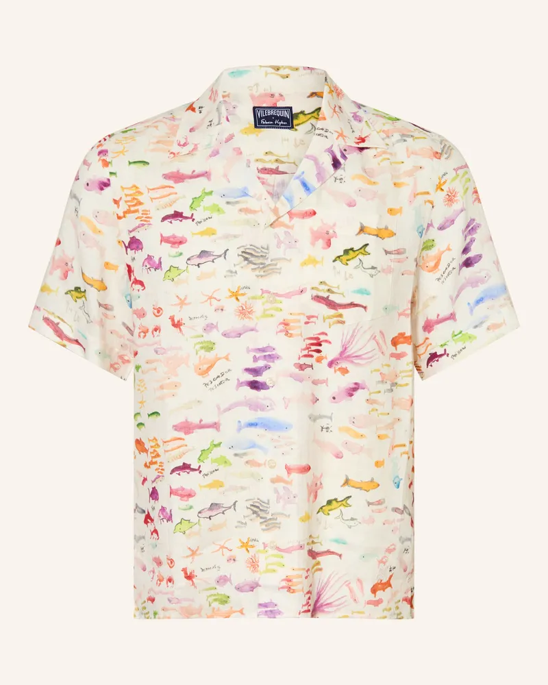 Vilebrequin Resorthemd Pescador Comfort Fit weiss Weiss