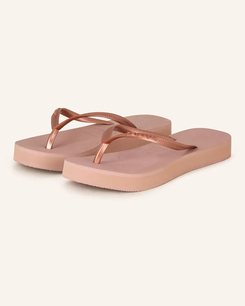 Havaianas Zehentrenner SLIM FLATFORM Altrosa