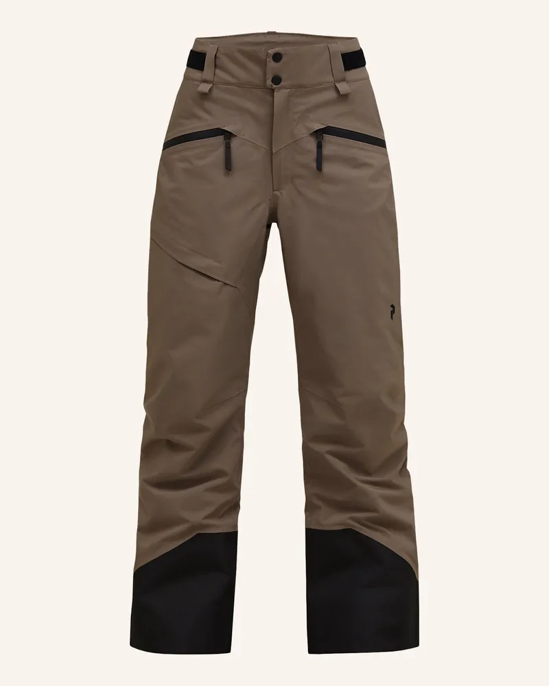 Peak Performance W Hipe® 2l Insulated Shell Ski Pants Skihose braun Hellbraun