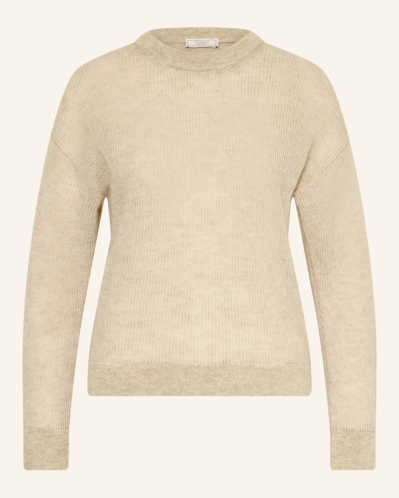 Peserico Pullover mit Alpaka Ecru