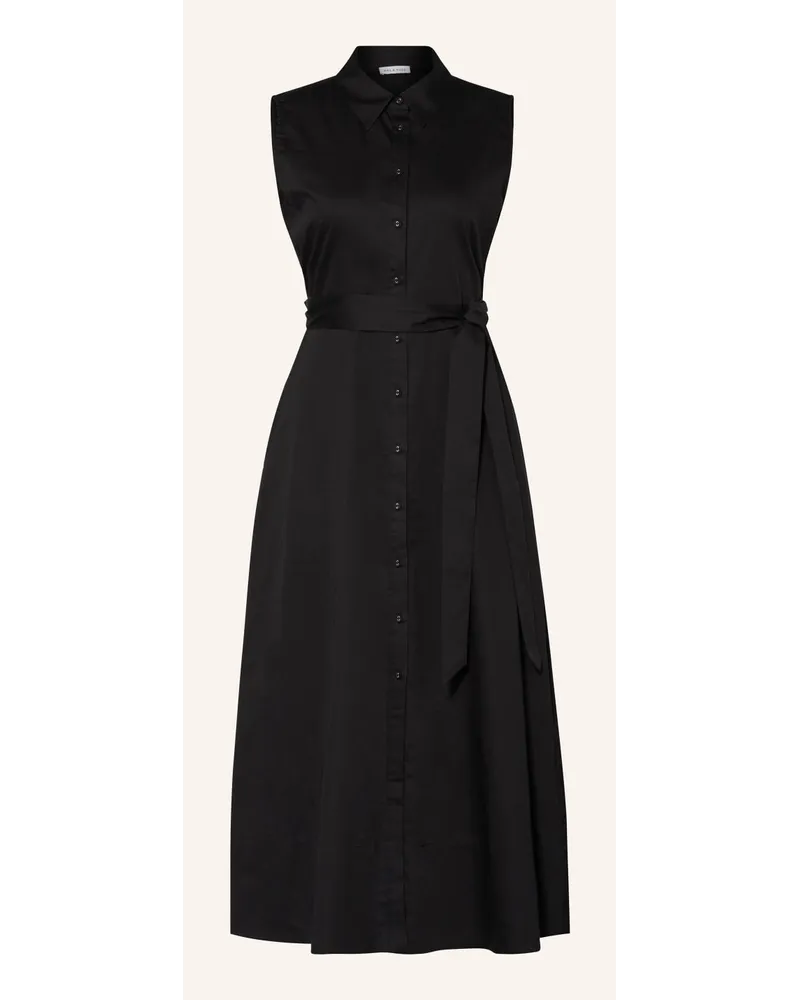 Mrs & HUGS Hemdblusenkleid Schwarz