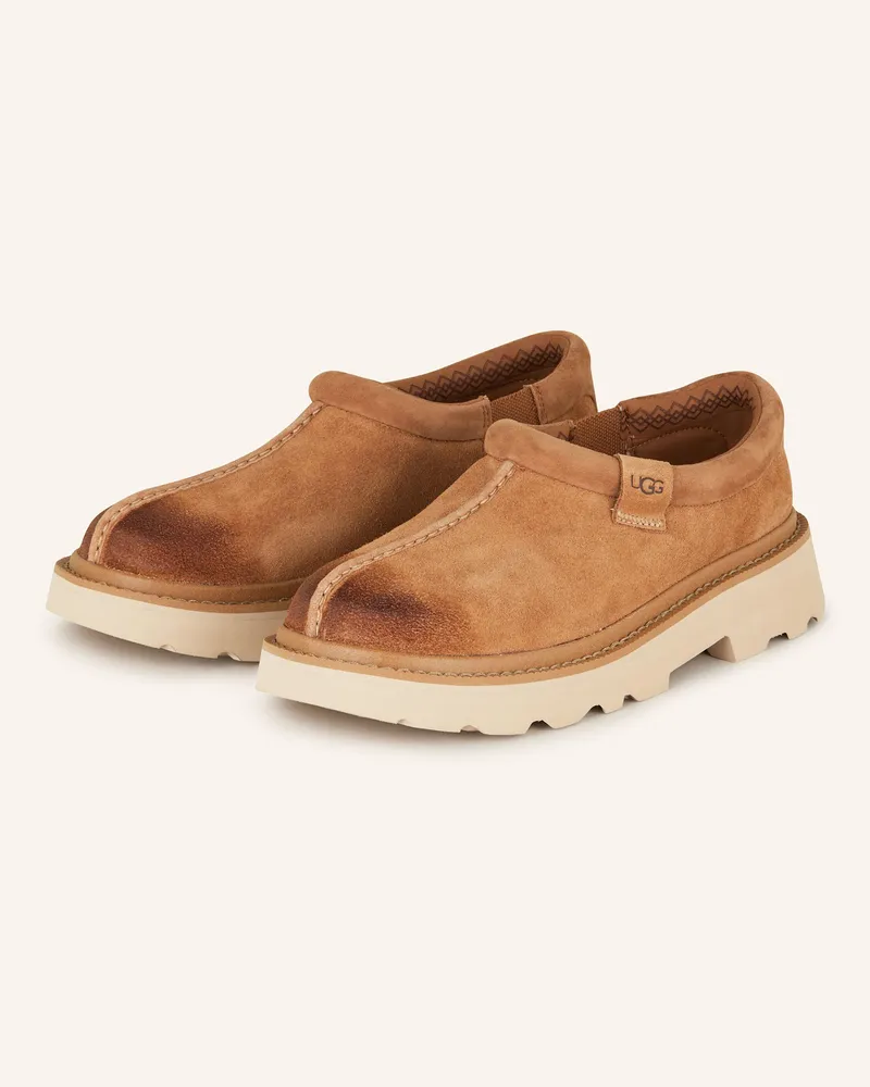 UGG Slipper Tasman Lug braun Cognac