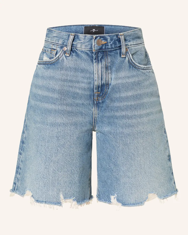 7 for all mankind Jeansshorts Lola blau Stw
