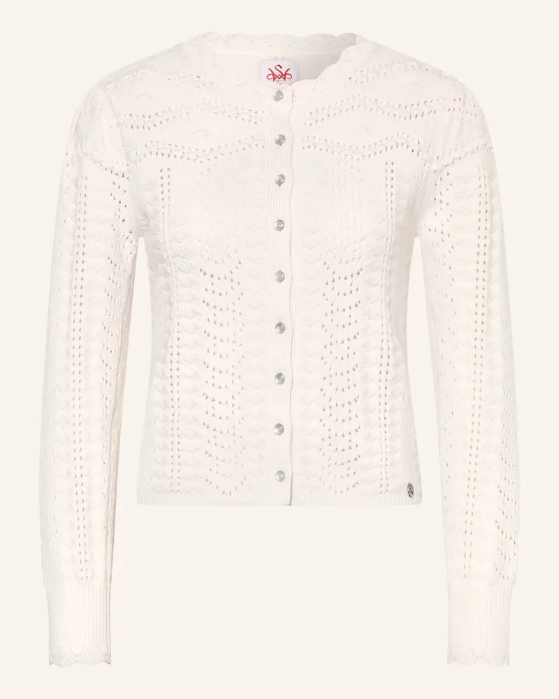 Spieth & Wensky Strickjacke Harsdorf weiss Ecru