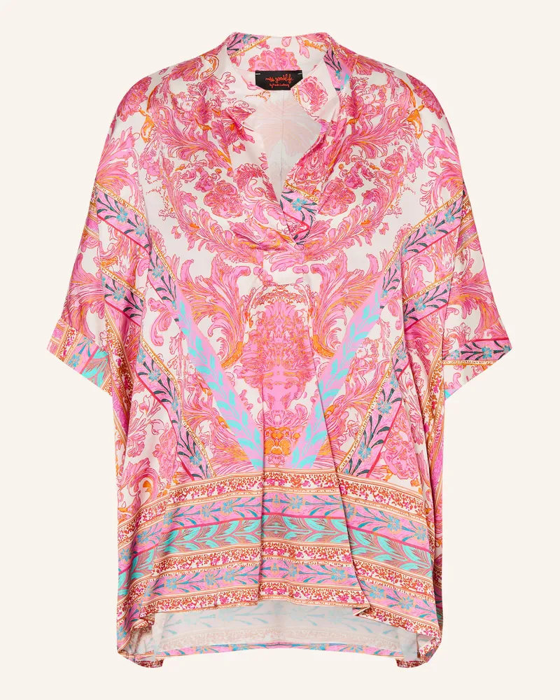 Miss Goodlife Blusenshirt Aus Satin rosa Pink