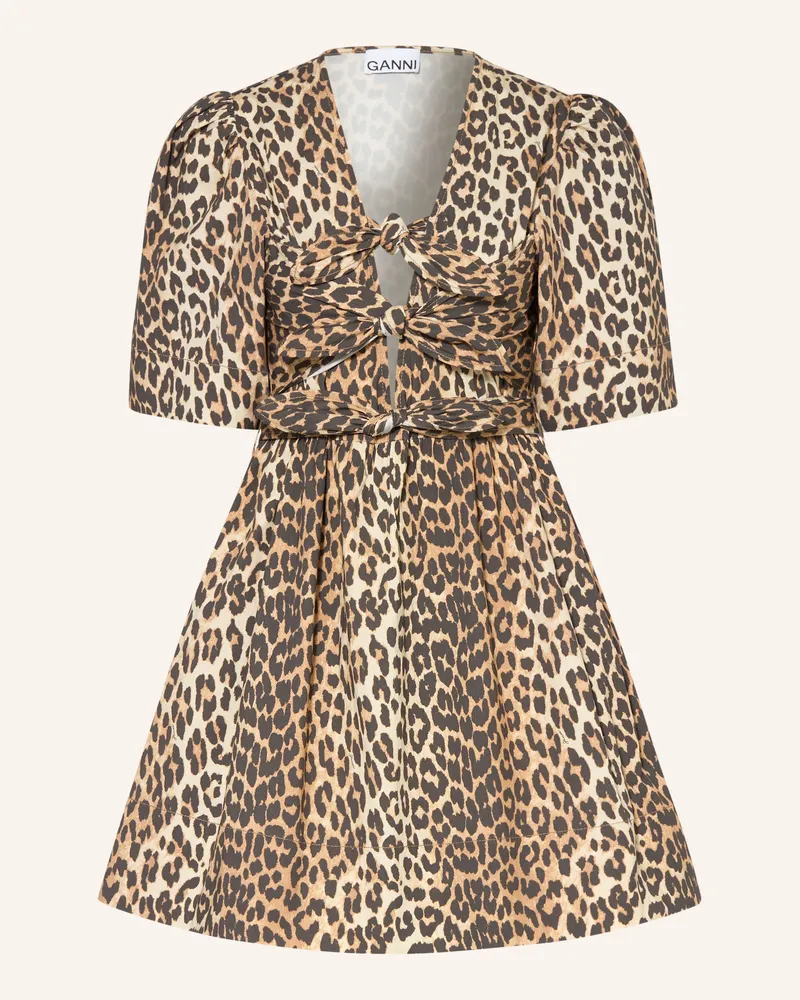 Ganni Kleid Braun