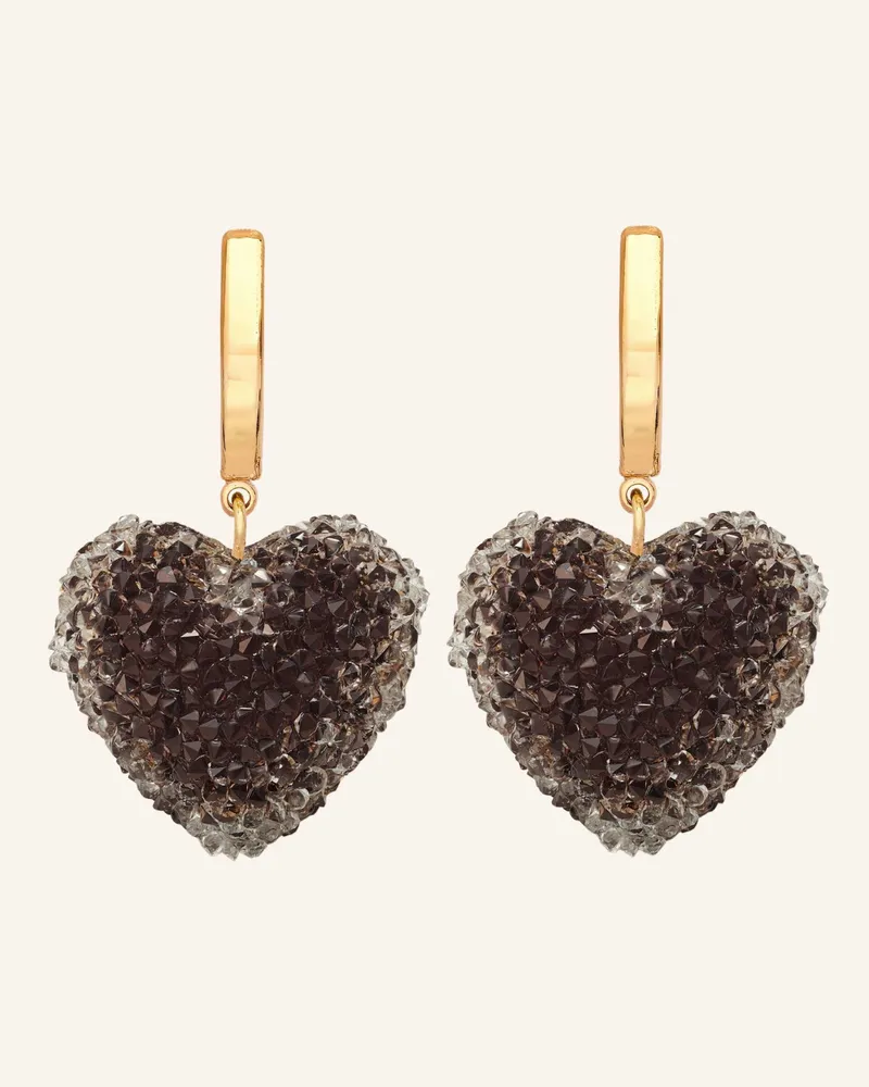 CRYSTAL HAZE Creolen Jelly Heart Chocolate By Glambou gold Gold