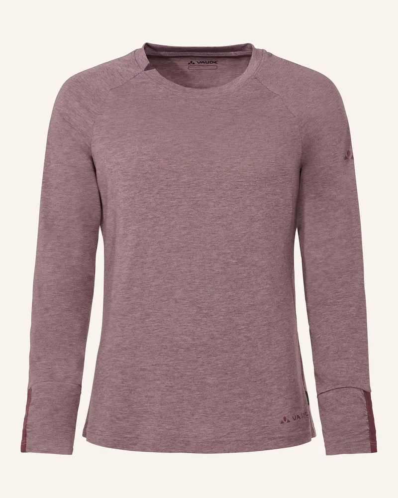 Vaude Langarmshirt Skomer Iii rot Dunkelrot