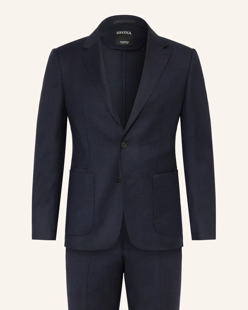 Ermenegildo Zegna Anzug Drop 8 Tailored Fit blau Dunkelblau