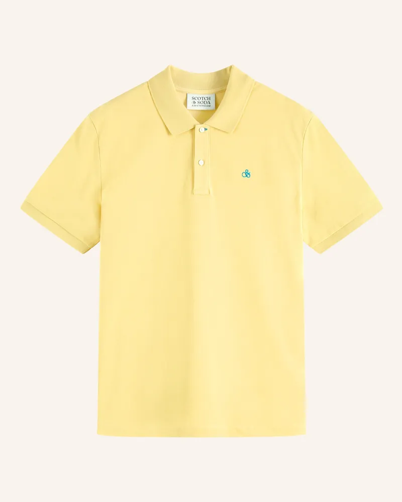 Scotch&Soda Piqué-Poloshirt Gelb