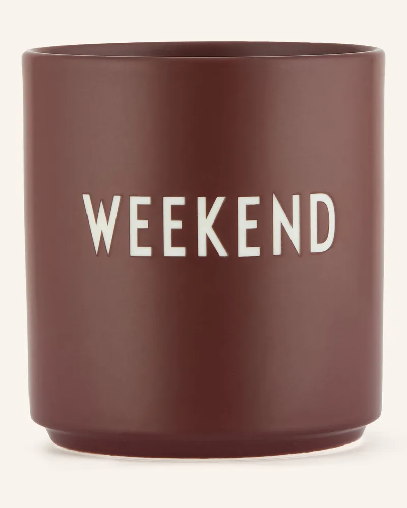 DESIGN LETTERS Becher braun Dunkelbraun