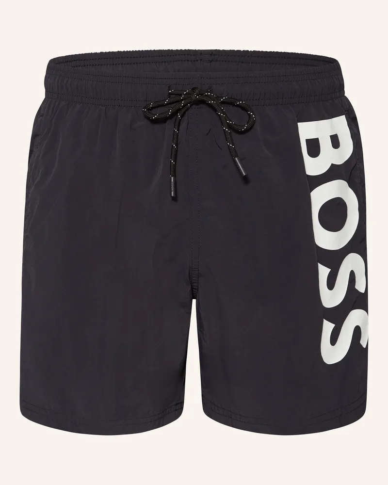 HUGO BOSS Badeshorts Octopus schwarz Schwarz