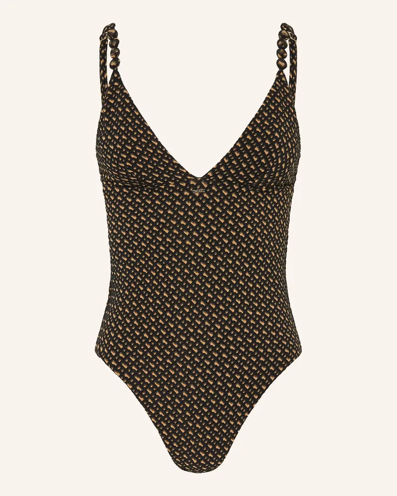 HUGO BOSS Badeanzug BOSS PEARL Schwarz
