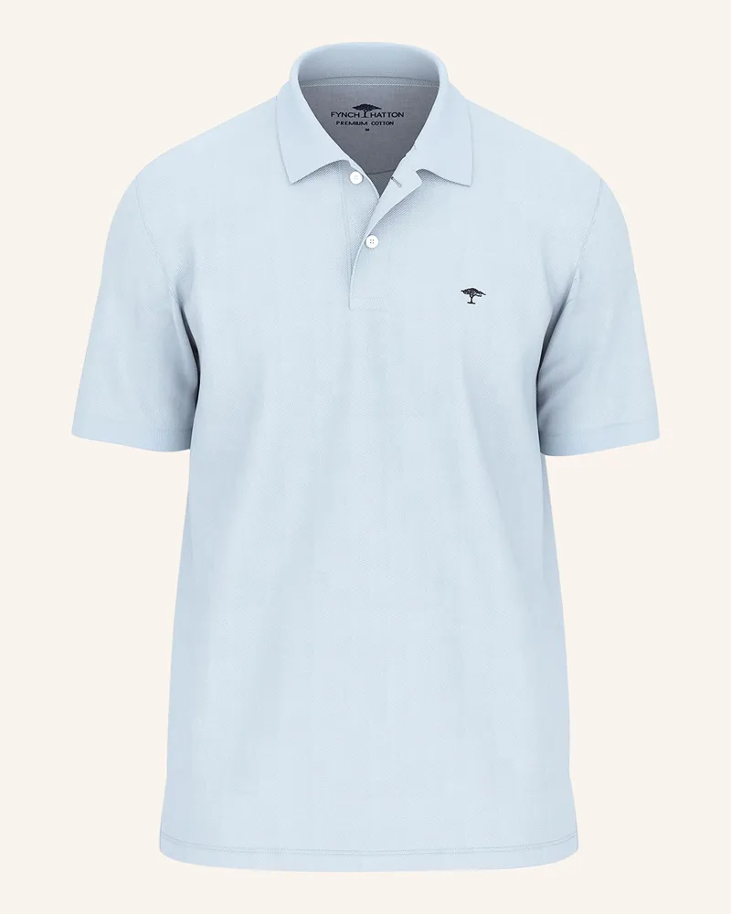 Fynch-Hatton Piqué-Poloshirt Hellblau