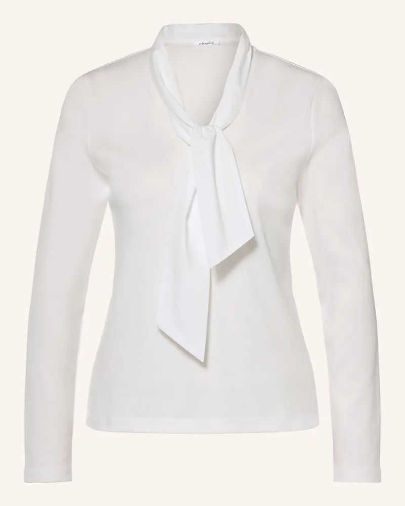 Efixelle Schluppenbluse weiss Weiss