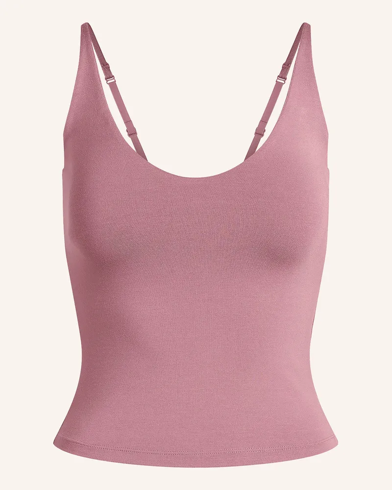 SKIMS Lounge-Top Smooth Layers rot Redwood