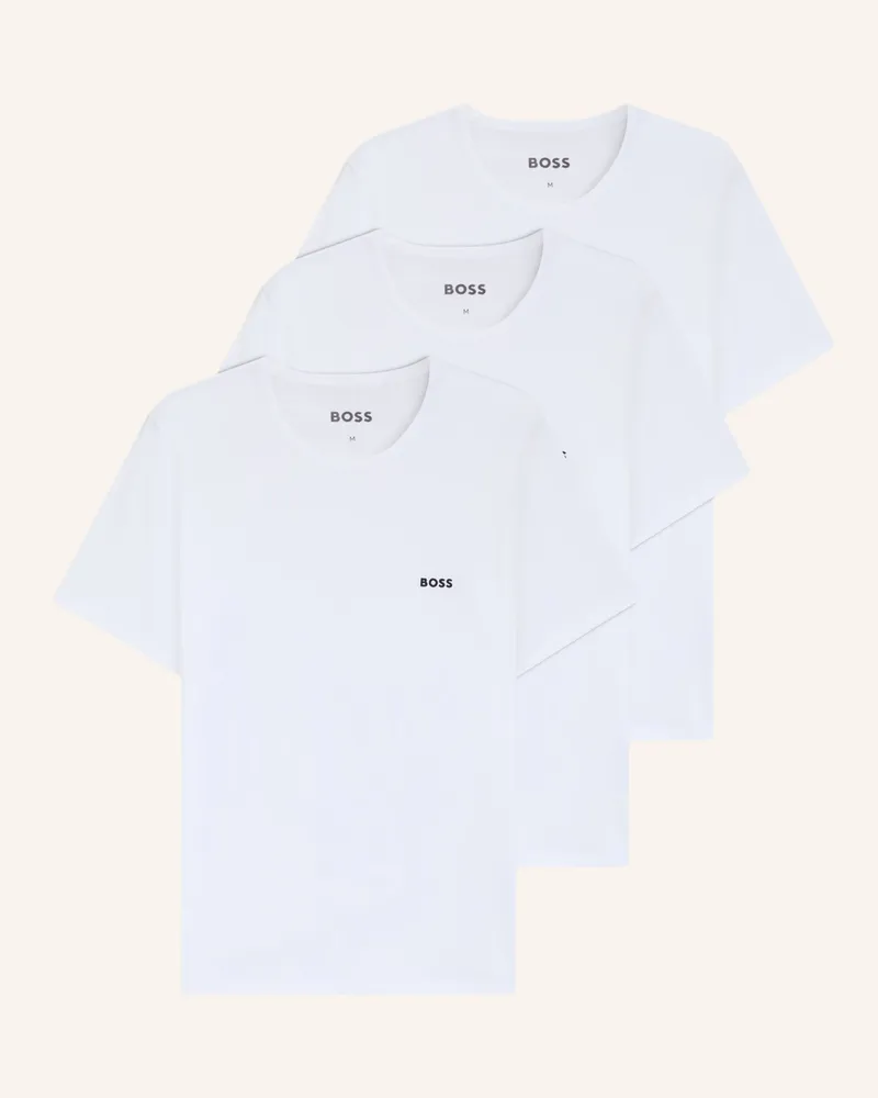 HUGO BOSS Unterwäsche Top TSHIRTRN 3P CLASSIC Regular Fit Weiss