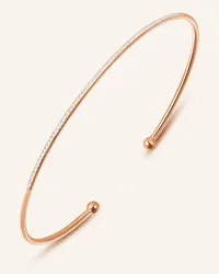 Leaf Armreif CIRCLE aus 18 Karat Roségold mit Diamanten Rosegold