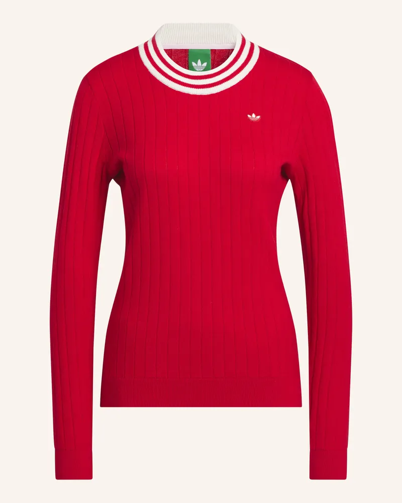 adidas ORIGINALS CASHMERE KNIT PULLOVER Rot