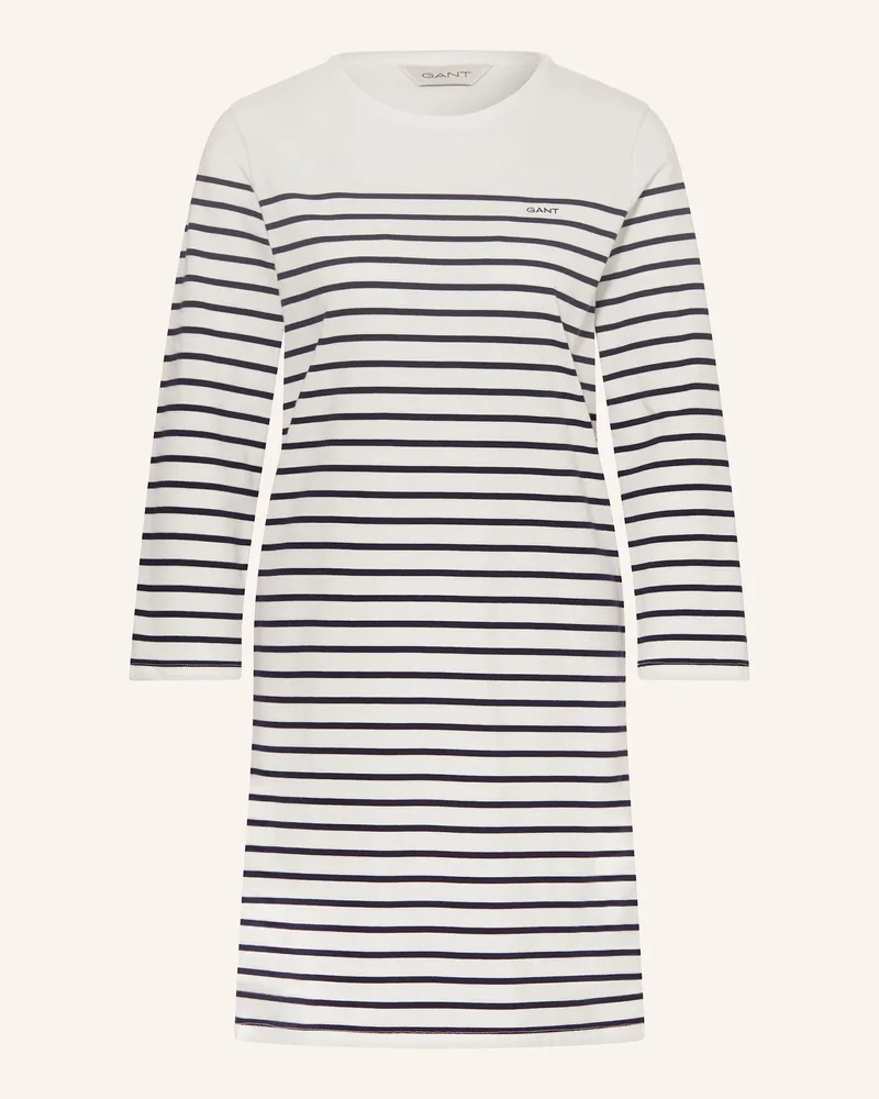Gant Jerseykleid mit 3/4-Arm Weiss