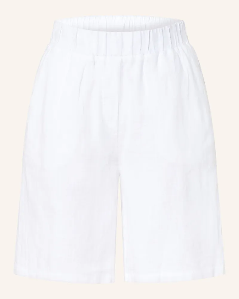 Darling Harbour Leinenshorts Weiss