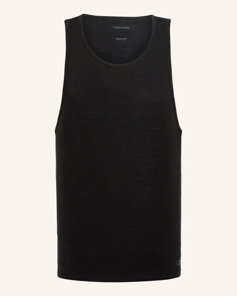 Icebreaker Unterhemd Anatomica Aus Merinowolle schwarz Schwarz