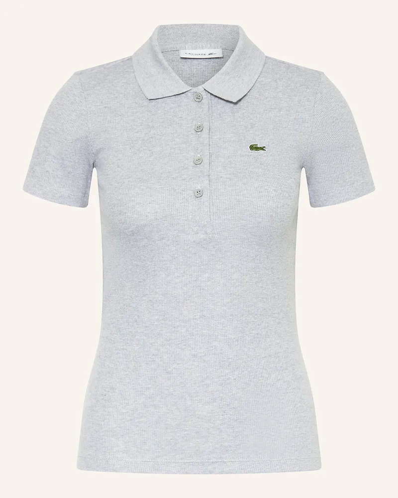 Lacoste Jersey-Poloshirt grau Hellgrau