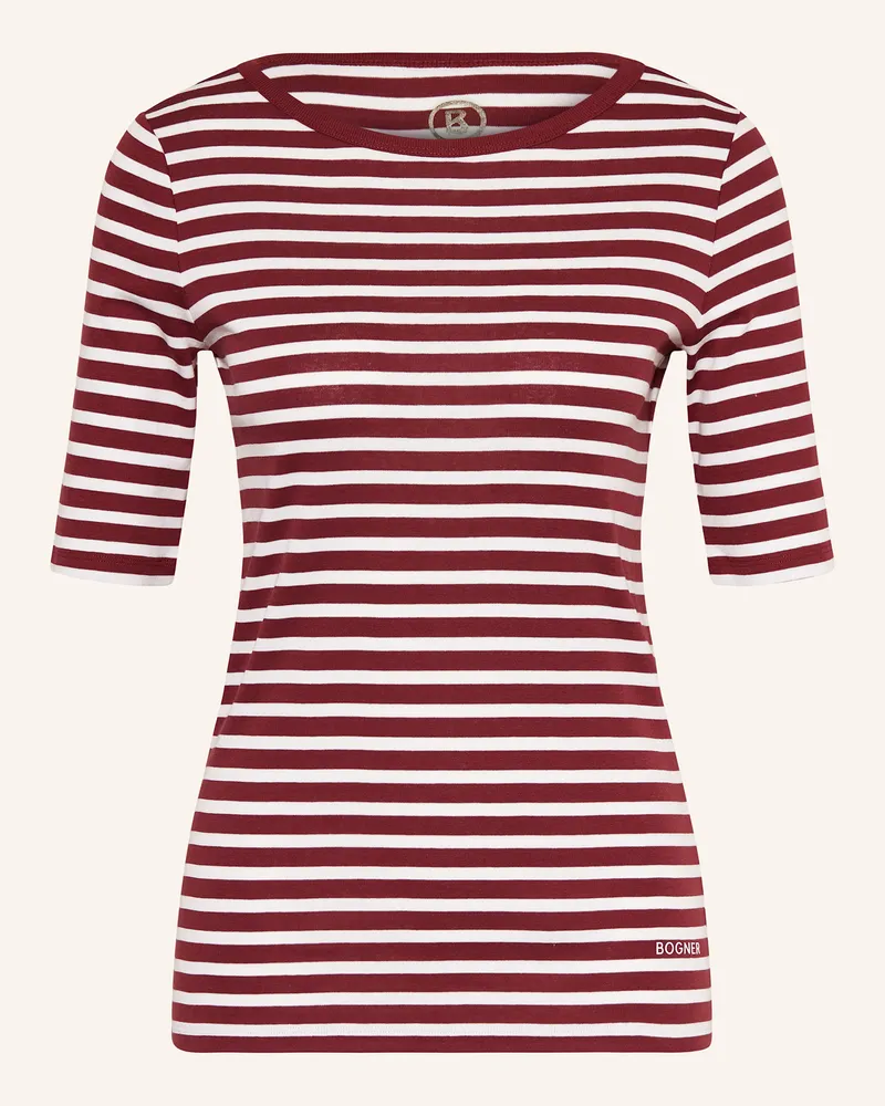 Bogner T-Shirt Louna beige Dunkelrot