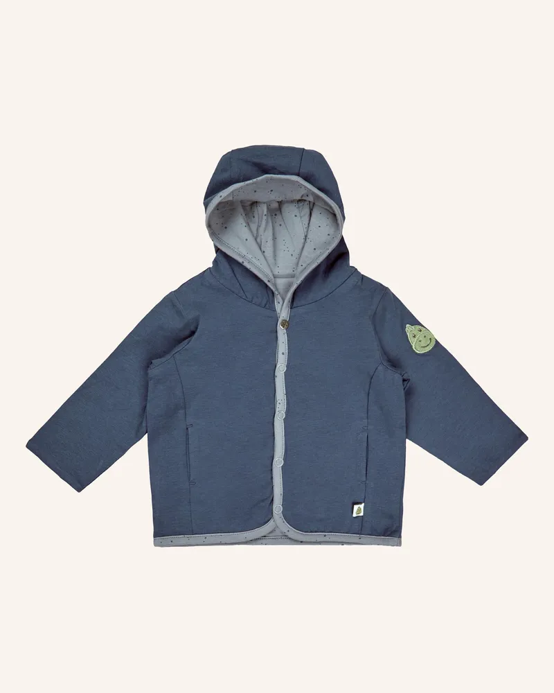 Sterntaler Babyjacke zum Wenden Rexi Hellblau