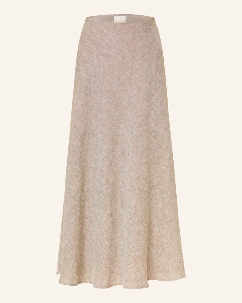hemisphere Leinenrock Taupe
