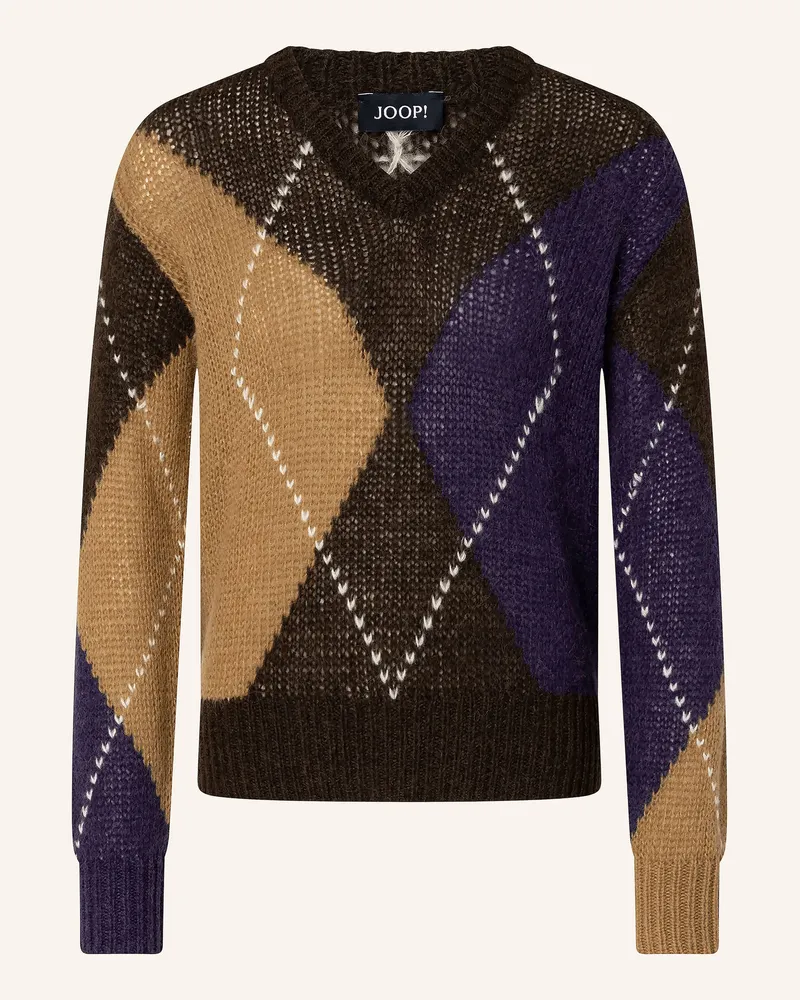 JOOP! Pullover Karga Mit Alpaka braun Dunkelbraun