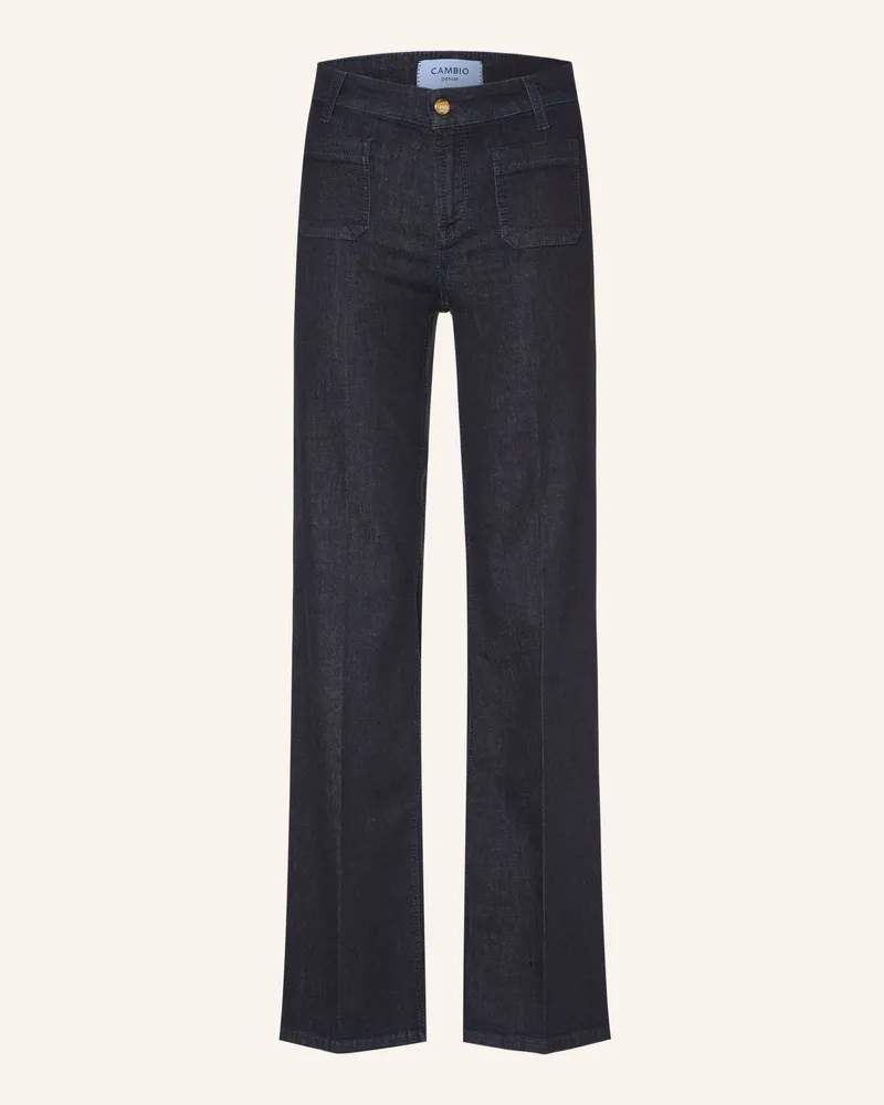 Cambio Flared Jeans Amara blau 5006